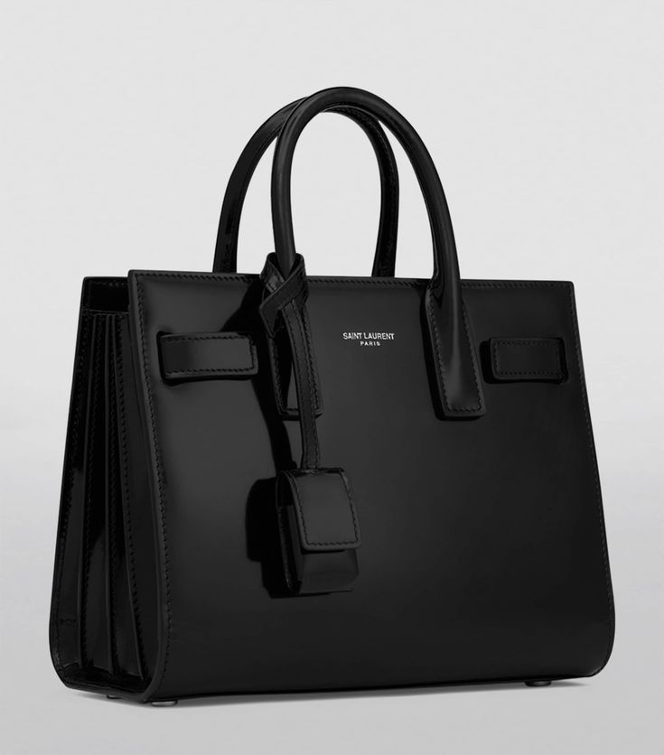 Black Structured Tote Bag