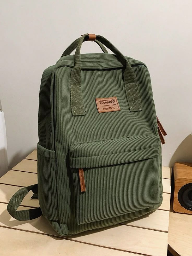 Brown Leather Backpack