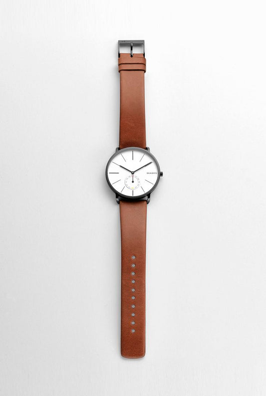 Skagen Minimalist Watch – Brown Leather Strap