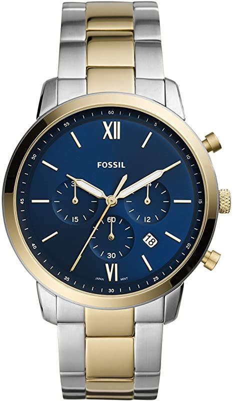 Fossil Men's Neutra Stainless Steel Two-Tone Chronograph Watch