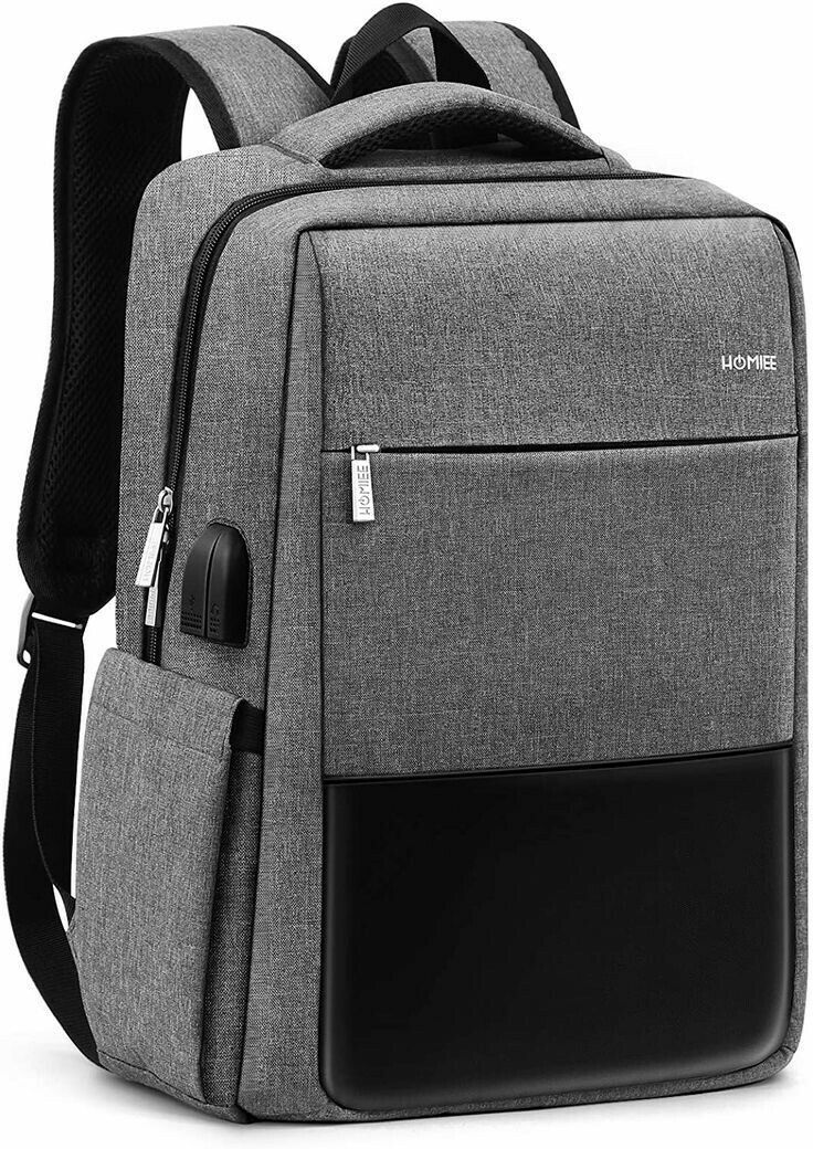 Gray Tech Laptop Backpack