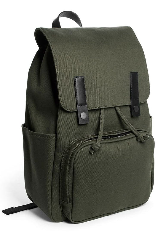 Olive Green Canvas Backpack